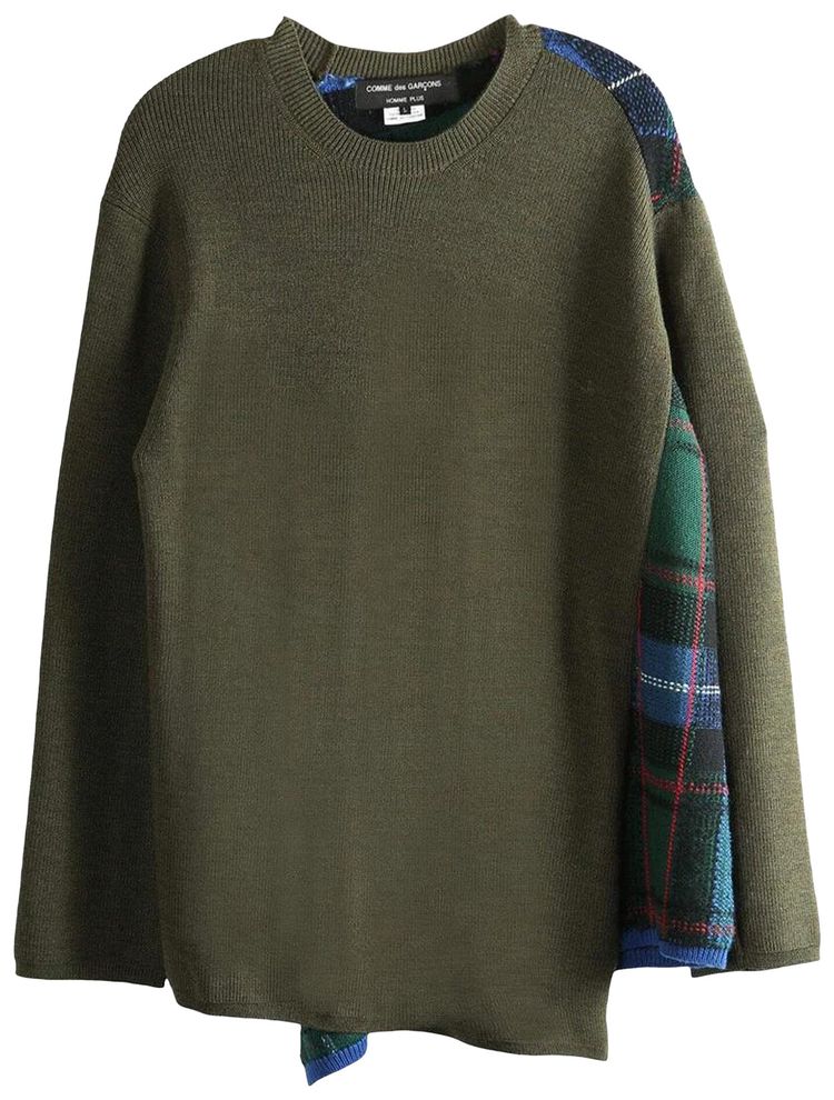 Comme des Garcons Homme Plus Crewneck Sweater Top KhakiBlue