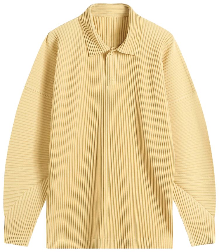 Homme Plisse Issey Miyake MC August Polo Shirt Dendrite Beige
