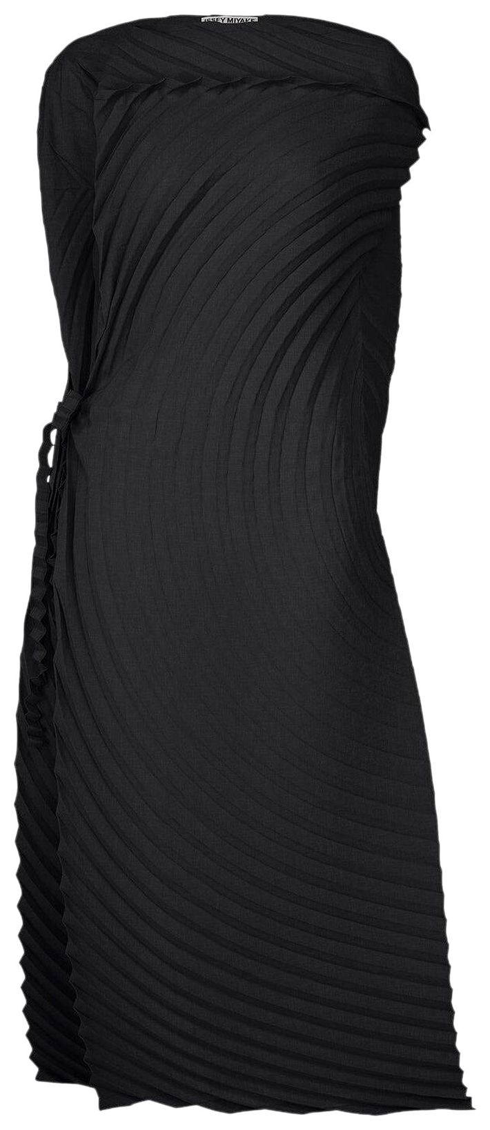 Issey Miyake Paper Bag Pleats Dress Black