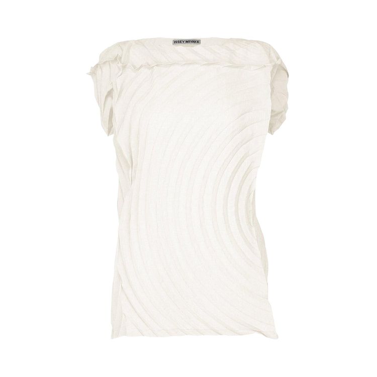 Issey Miyake Paper Bag Pleats Shirt White