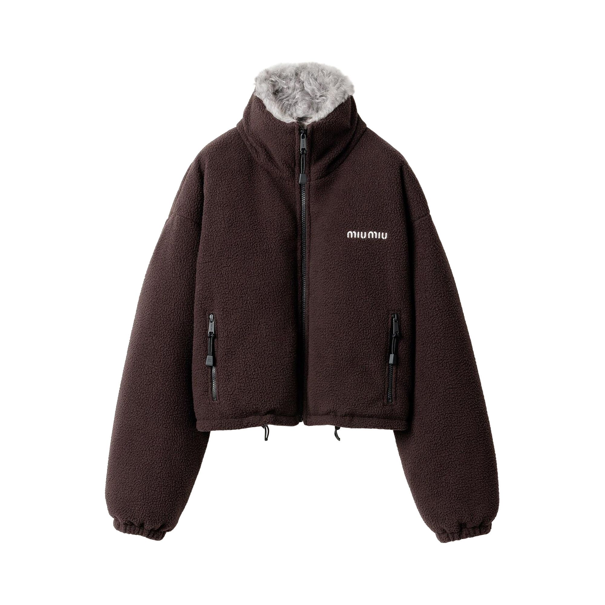 Buy Miu Miu Zip-Up Down Jacket 'Ebony' - ML1147 18FC F0192 | GOAT