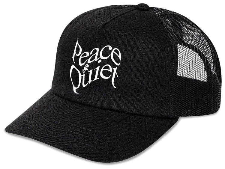 Museum of Peace  Quiet Warped Trucker Hat Black