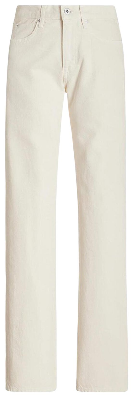 SLVRLAKE Sophie Long Straight Leg Jeans Cream