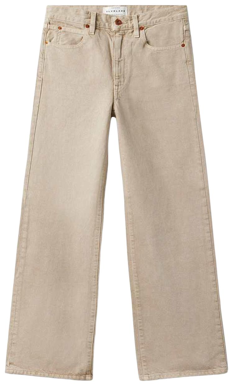 SLVRLAKE Grace Denim Pale Khaki