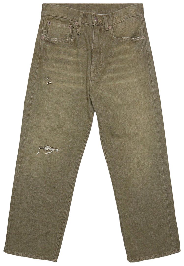 R13 X Boyfriend Jean Vintage Olive Drab