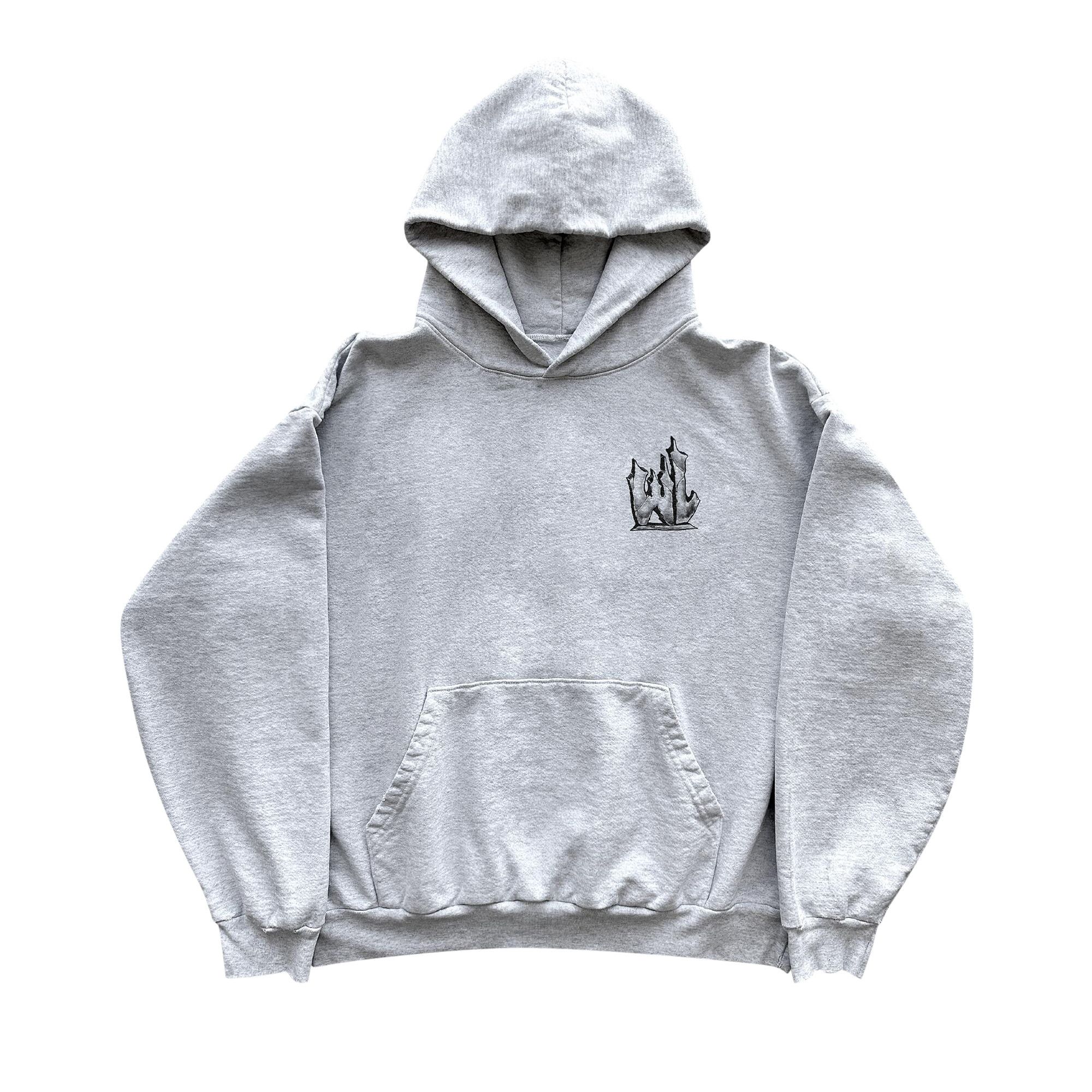 Buy Warren Lotas Headstone Hoodie 'Heather Grey' - 201HGG1362 | GOAT