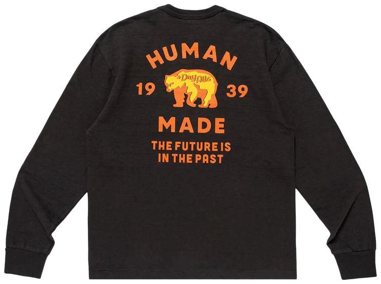 Human Made Graphic Long Sleeve T Shirt 2 Black
