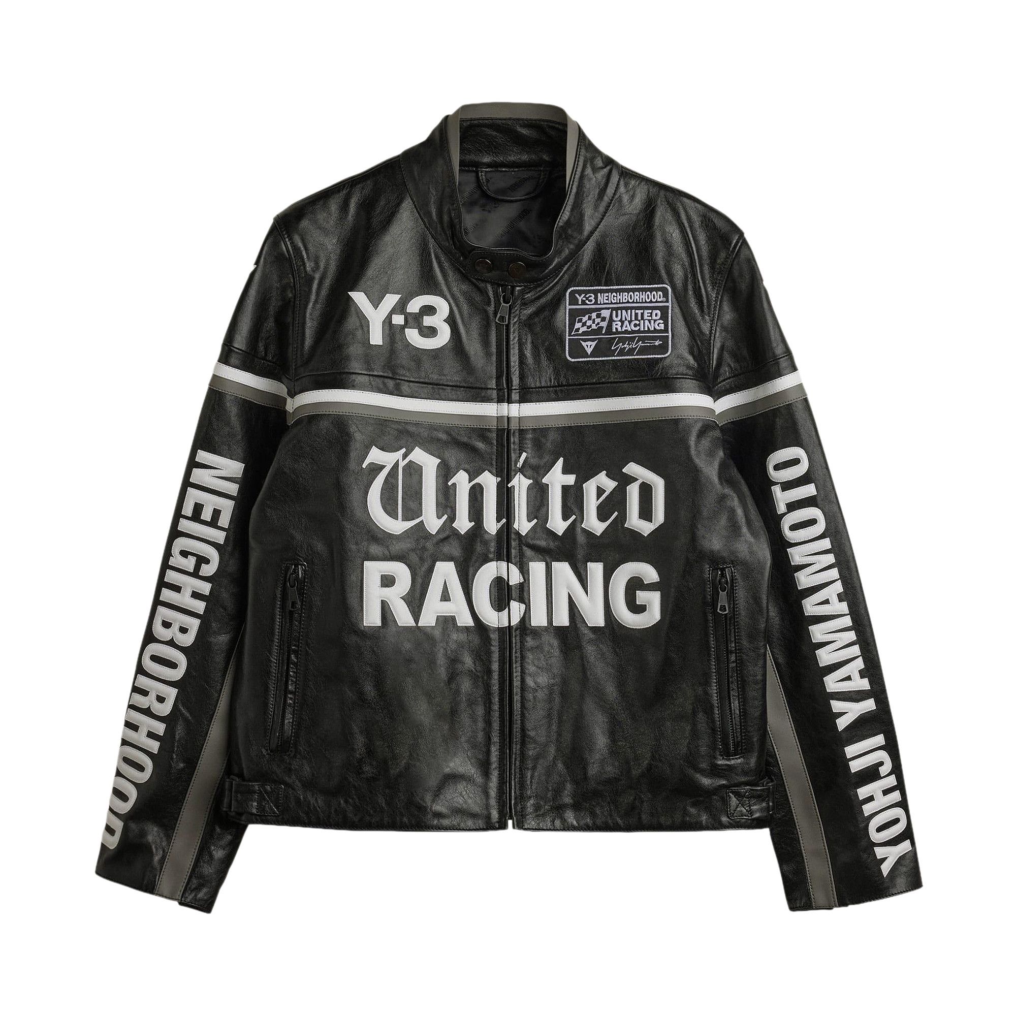 【美品】Y-3 ワイスリー LEATHER HOODY ラムレザー ブルゾン 黒 Buy Y-3 x NBHD Leather Racer Jacket 'Black' - KR1364 | GOAT