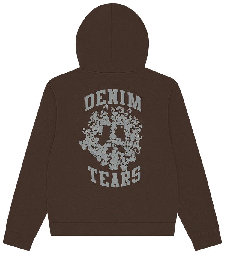 Denim Tears Denim University Zip Hoodie Brown