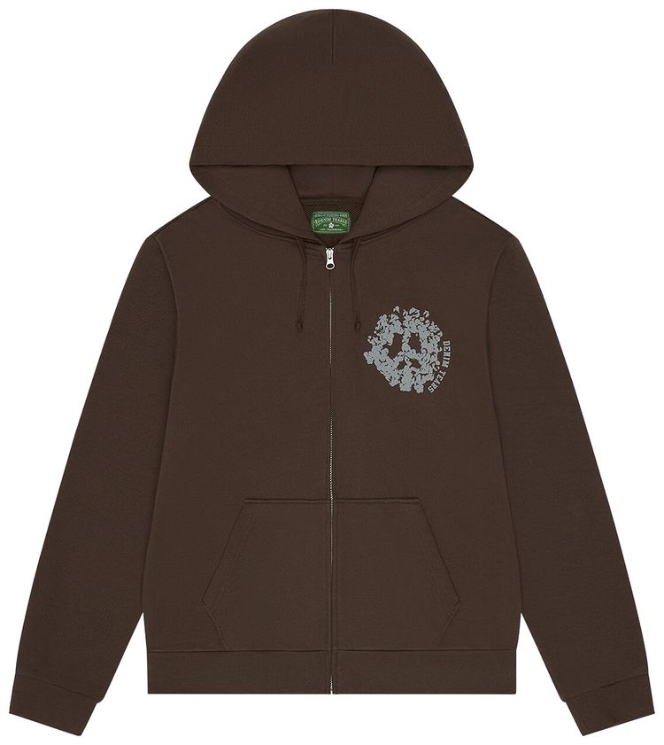 Denim Tears Denim University Zip Hoodie Brown
