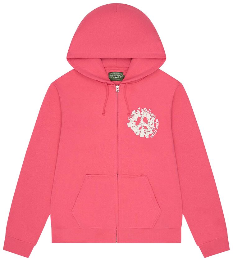 Denim Tears Denim University Zip Hoodie Pink