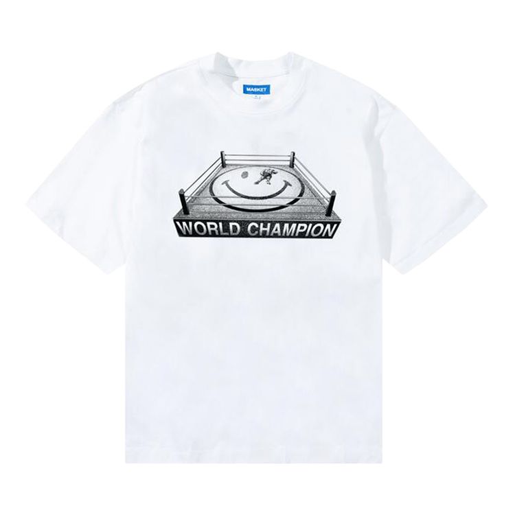 Market Smiley Ko T Shirt White