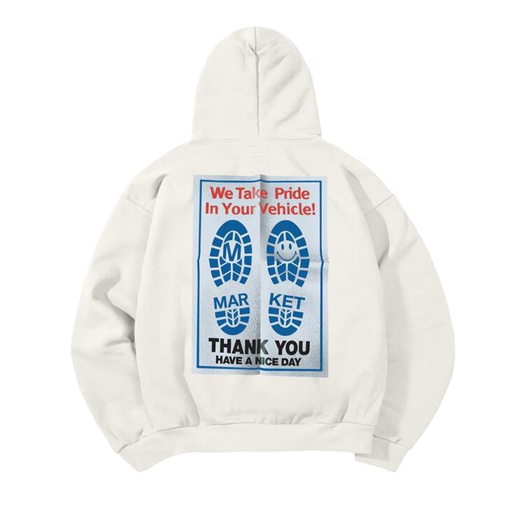 Market Smiley Pride In My Ride Hoodie Unbleached Cotton