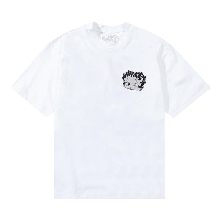Market Betty Boop Mascot T Shirt White