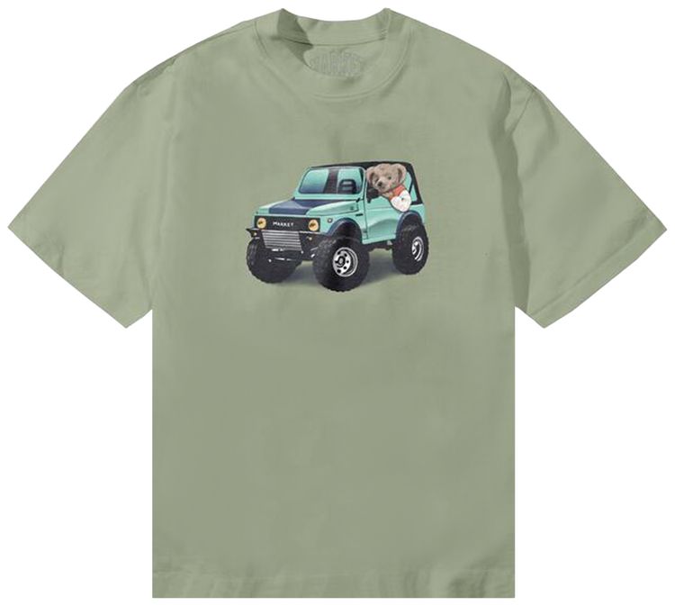 Market 4x4 Bear T Shirt Desert Green