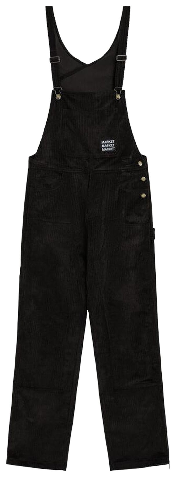 Market Velvet Overalls NeroBlack