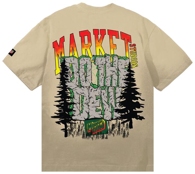 Market x Mountain Dew Do The Dew T Shirt Pebble