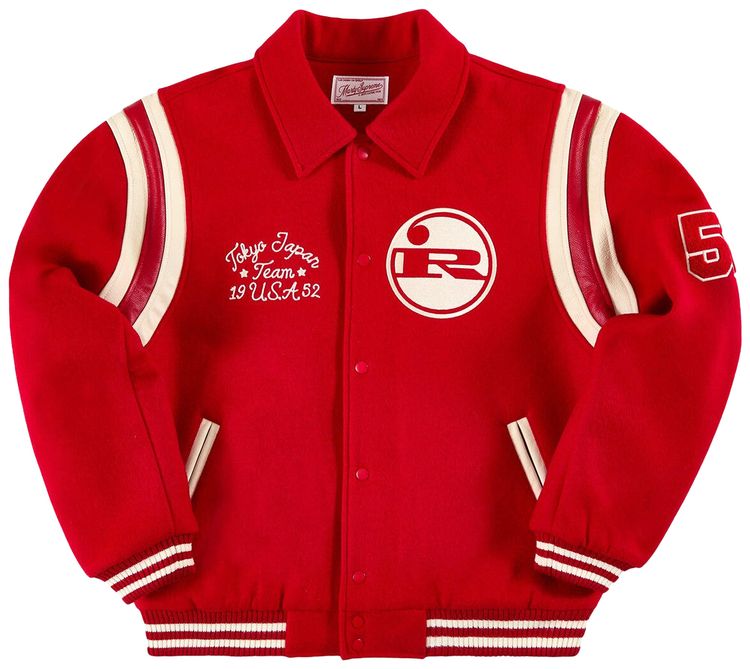 GOLF WANG x Marty Supreme Rockwell Varsity Jacket Red