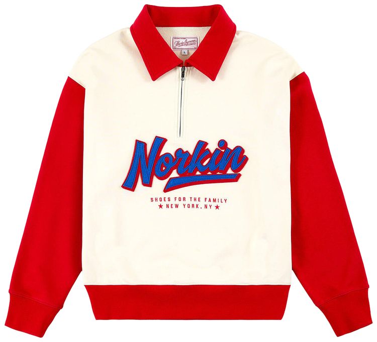 GOLF WANG x Marty Supreme Norkin Quarter Zip Pullover CreamRed