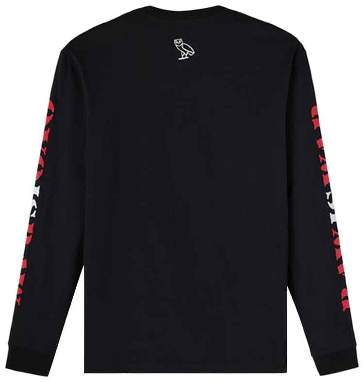 OVO x WWE RAW IS WAR Long Sleeve Tee Black