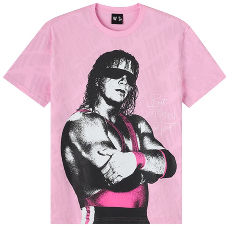 OVO x WWE Bret The Hitman Hart Tee Pink