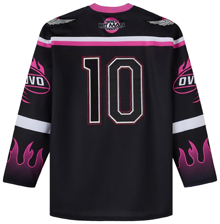 OVO x WWE The Hitman Hockey Jersey Black