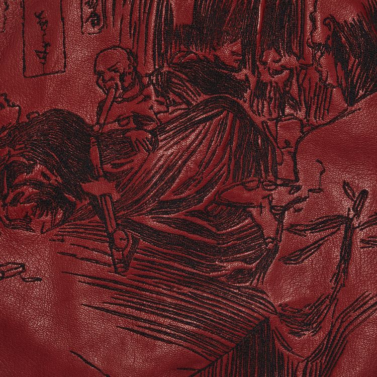 Enfants Riches Deprimes Opium Den Leather Jacket Red