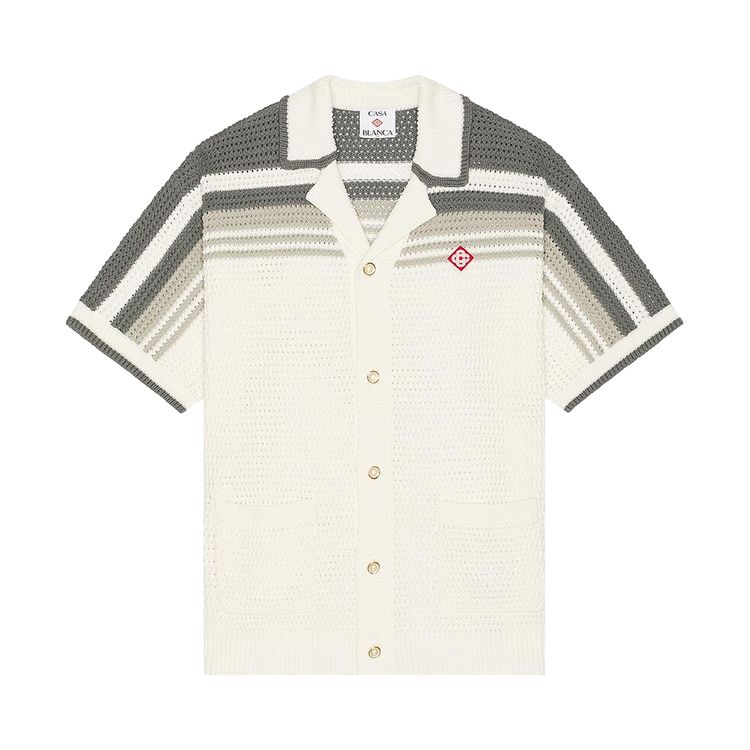 Casablanca Crochet Shirt White