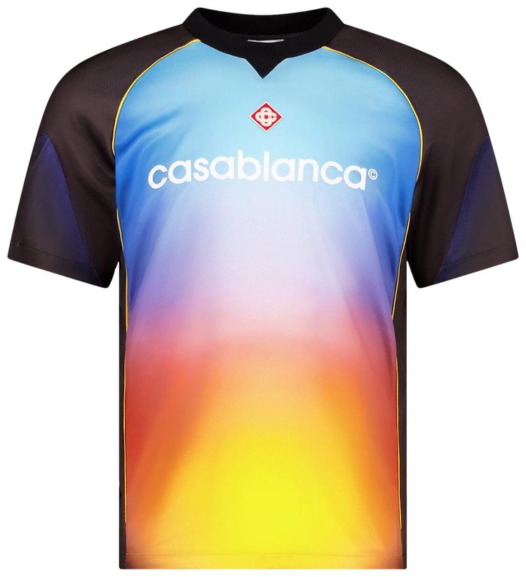 Casablanca Short Sleeve Football Top Pink