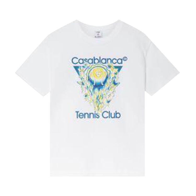 Casablanca Tennis Club Icon Classic T Shirt White