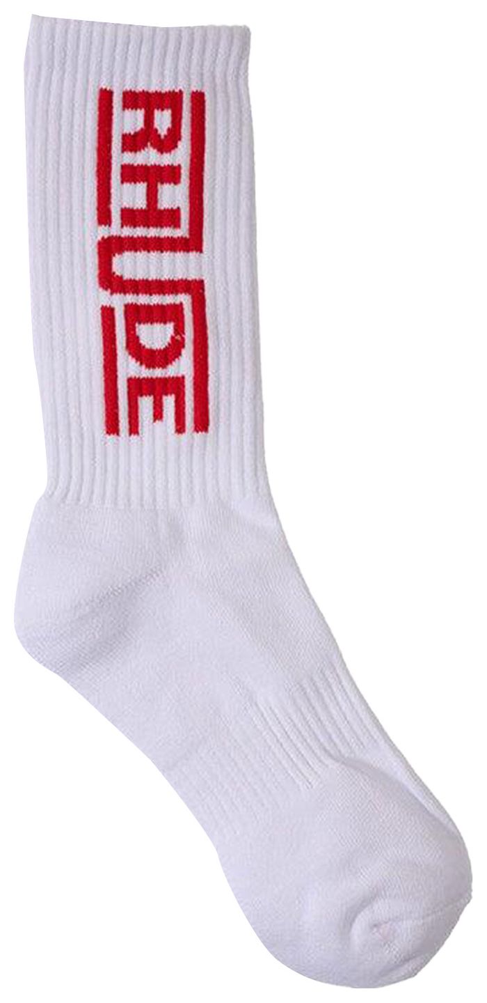 Rhude Champions Logo Sock White