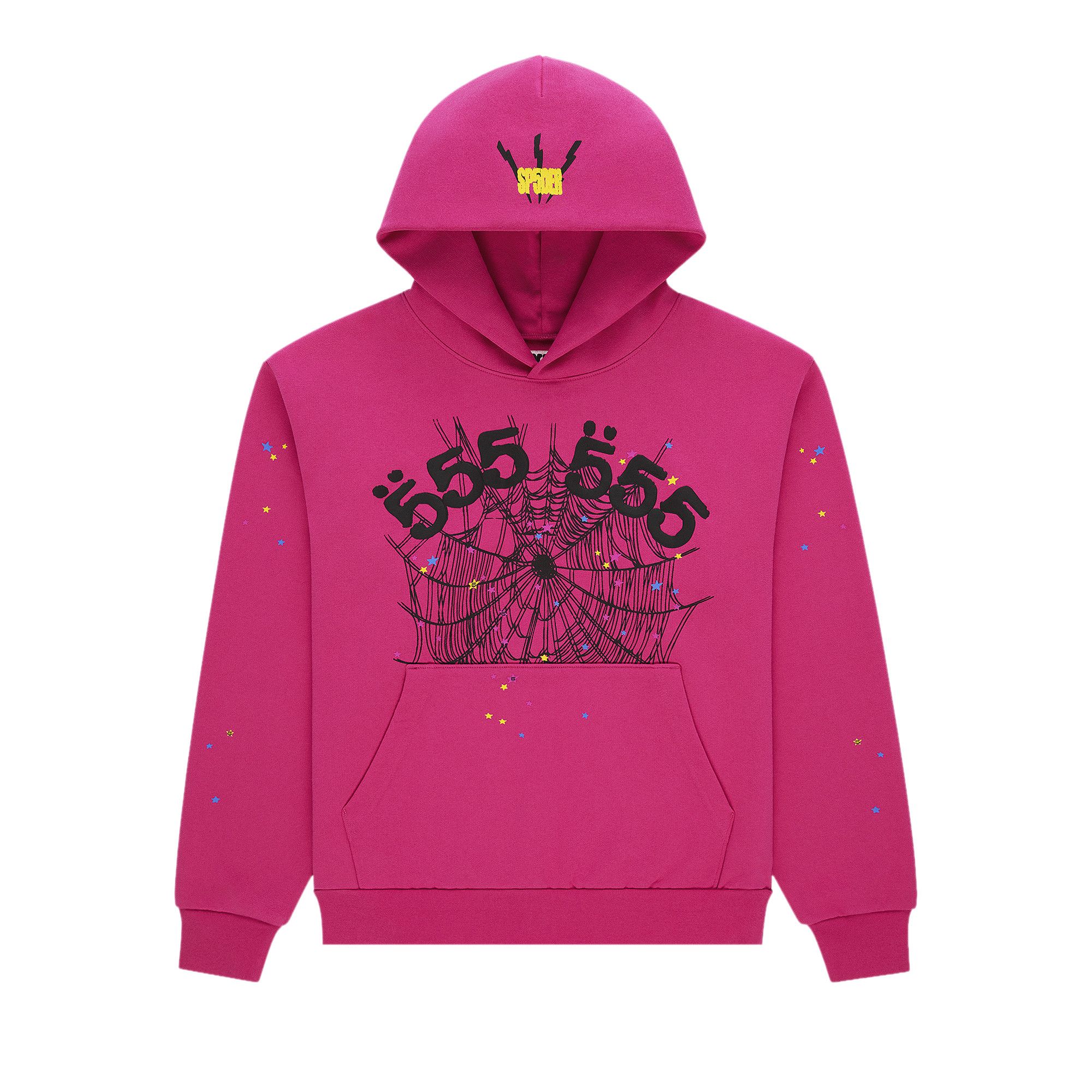 Buy Sp5der Angel Number Hoodie 'Pink' - ST013FW25PNK | GOAT