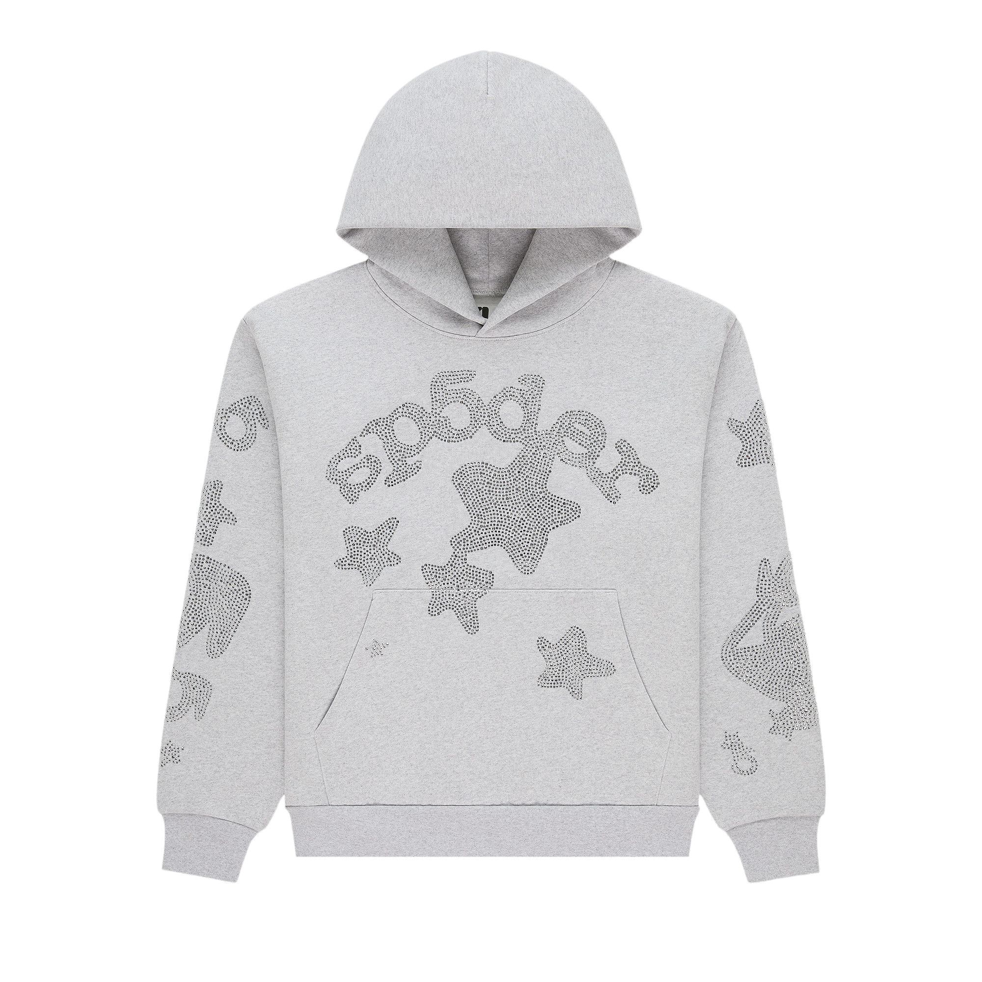 Buy Sp5der Rhinestone Beluga Hoodie 'Heather Grey' - ST048FW25HGR