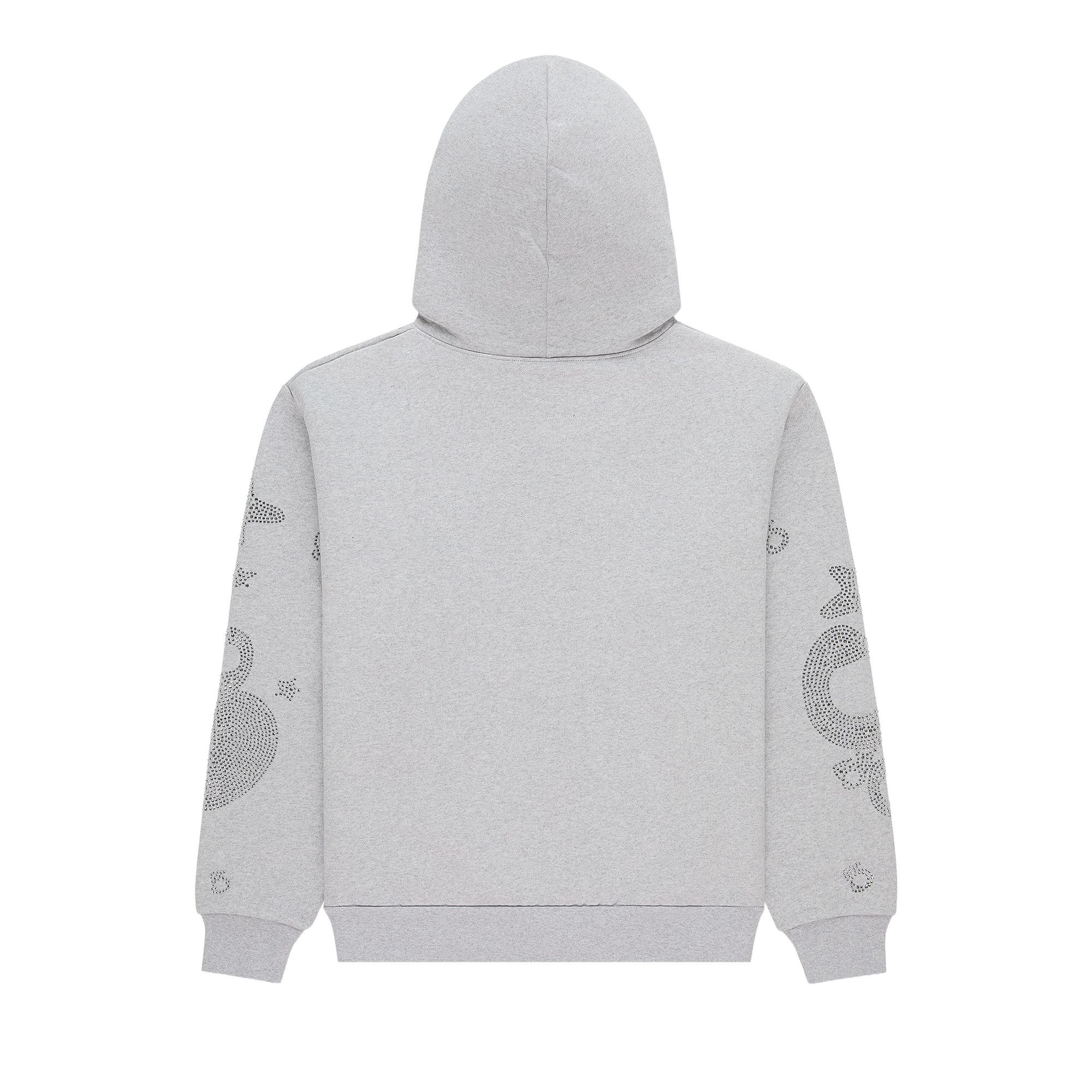 Buy Sp5der Rhinestone Beluga Hoodie 'Heather Grey' - ST048FW25HGR