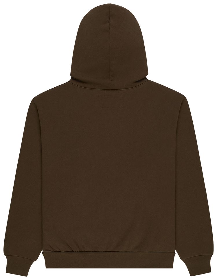 Sp5der Og Web Rhinestone Hoodie Brown