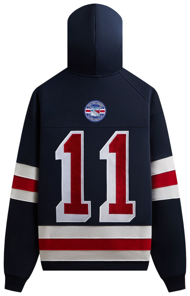 Kith For The New York Rangers Retro Delk Hoodie Nocturnal