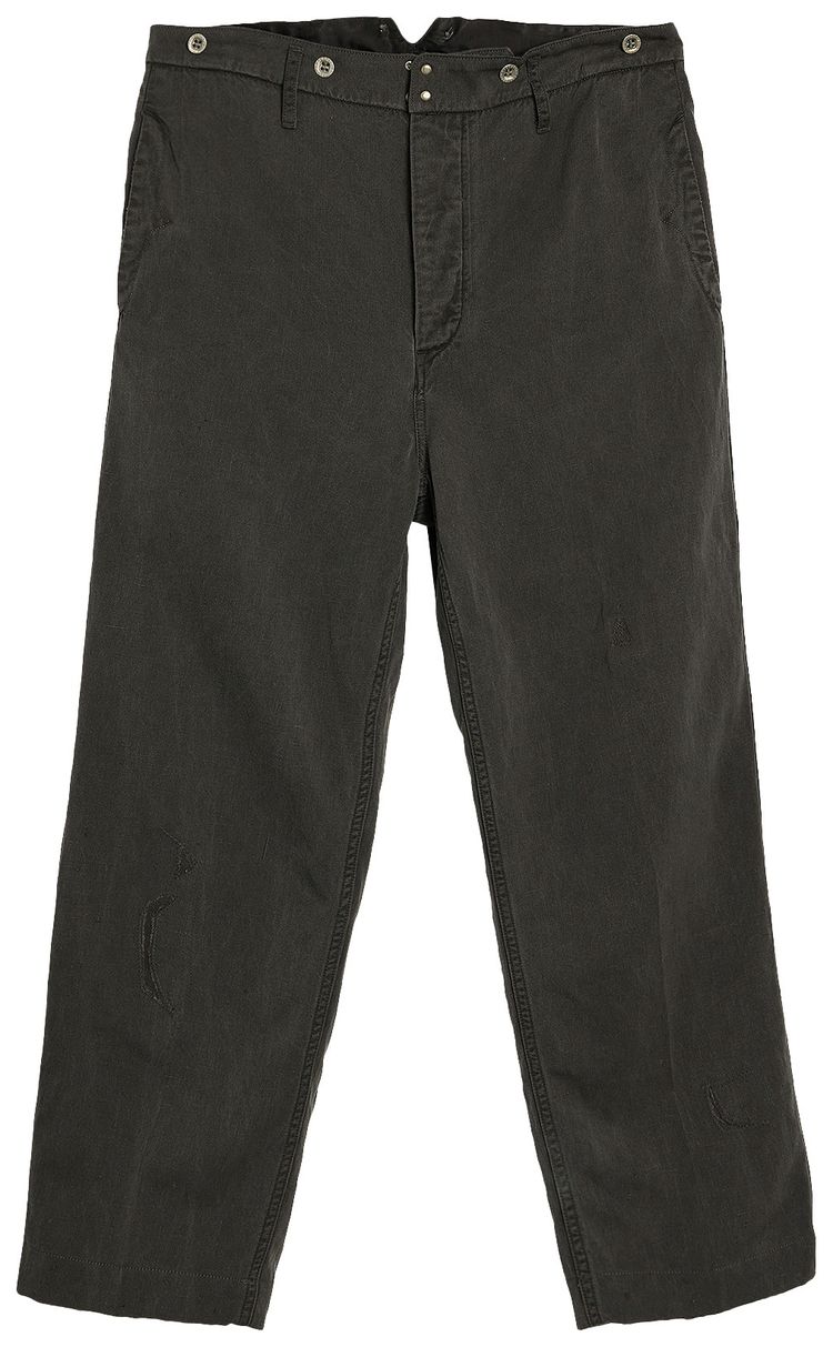 Visvim Damaged Pastoral High Waist Pants Black