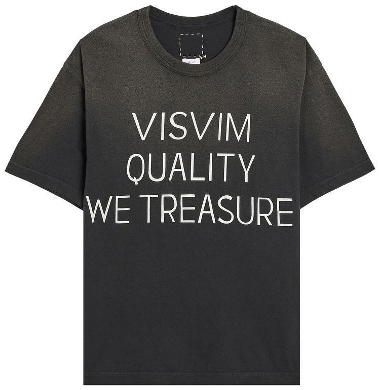 Visvim Damaged Jumbo Tee Black