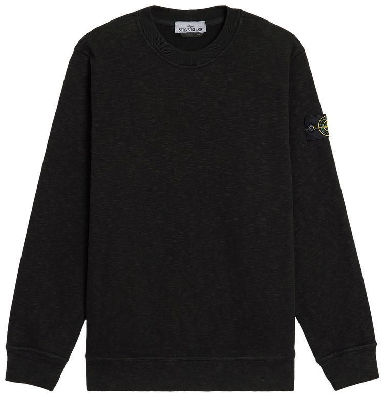Stone Island VanisA Brushed Heavy Cotton Sweatshirt Black