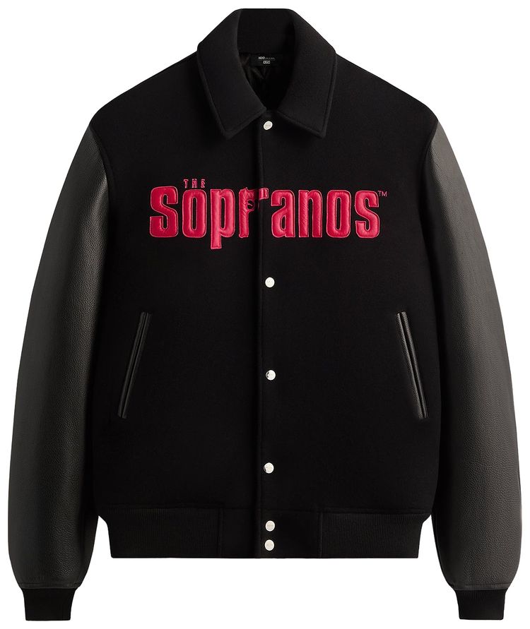 Kith For The Sopranos Varsity Jacket Black