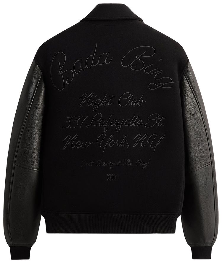 Kith For The Sopranos Varsity Jacket Black