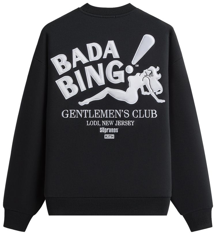 Kith For The Sopranos Bada Bing Nelson Crewneck Black
