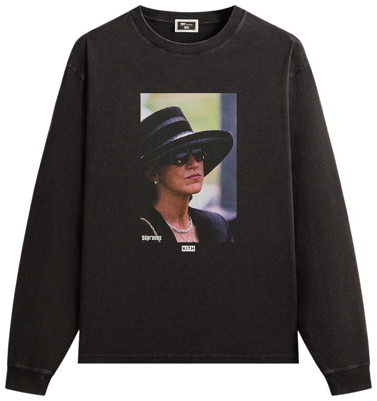 Kith For The Sopranos Carmela Vintage Long Sleeve Tee Black