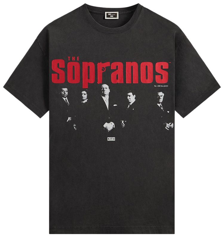Kith For The Sopranos Est 1990 Poster Vintage Tee Black