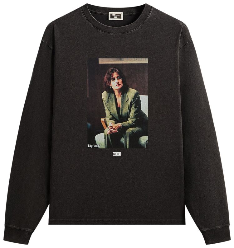Kith For The Sopranos Jennifer Vintage Long Sleeve Tee Black
