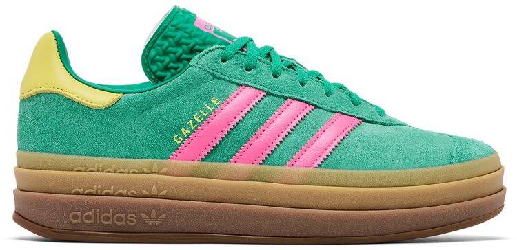 adidas Wmns Gazelle Bold Court Green Lucid Pink