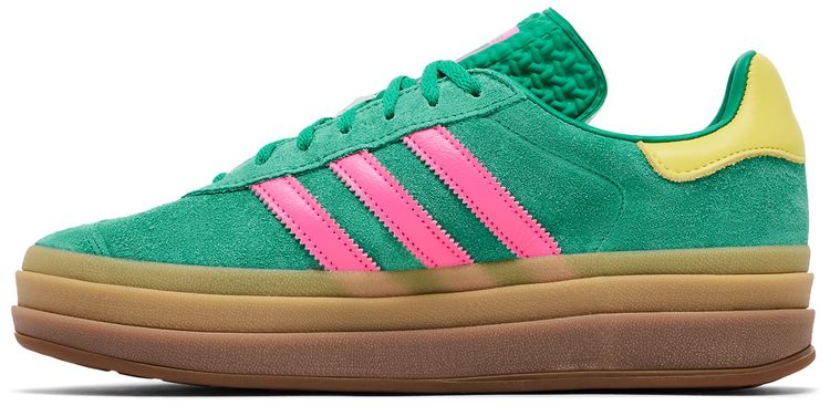 adidas Wmns Gazelle Bold Court Green Lucid Pink