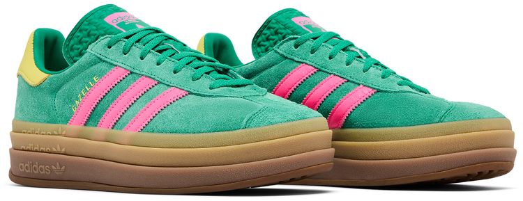 adidas Wmns Gazelle Bold Court Green Lucid Pink