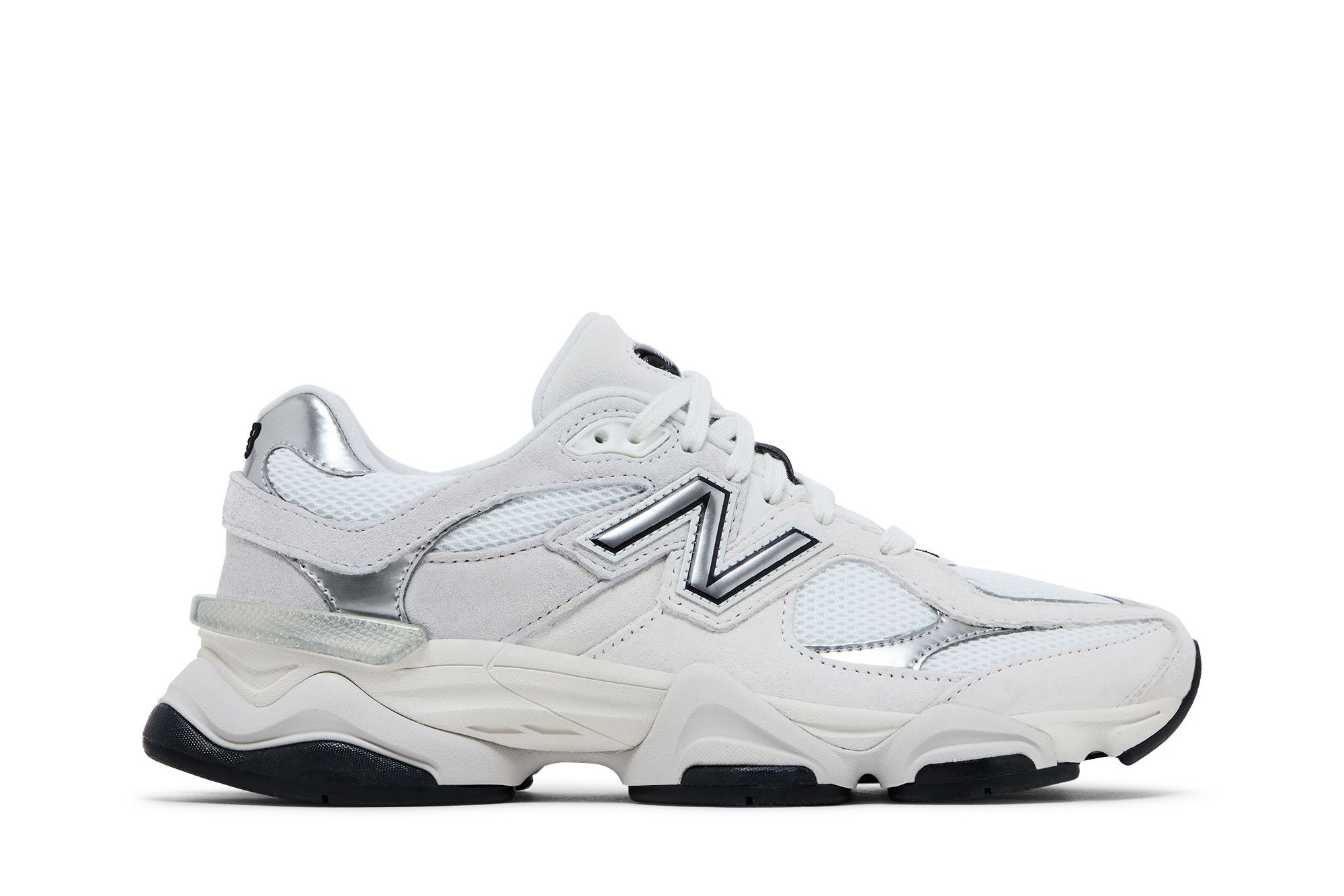 Buy New Balance 9060 'White Black Metallic Silver' - U9060JRB | GOAT