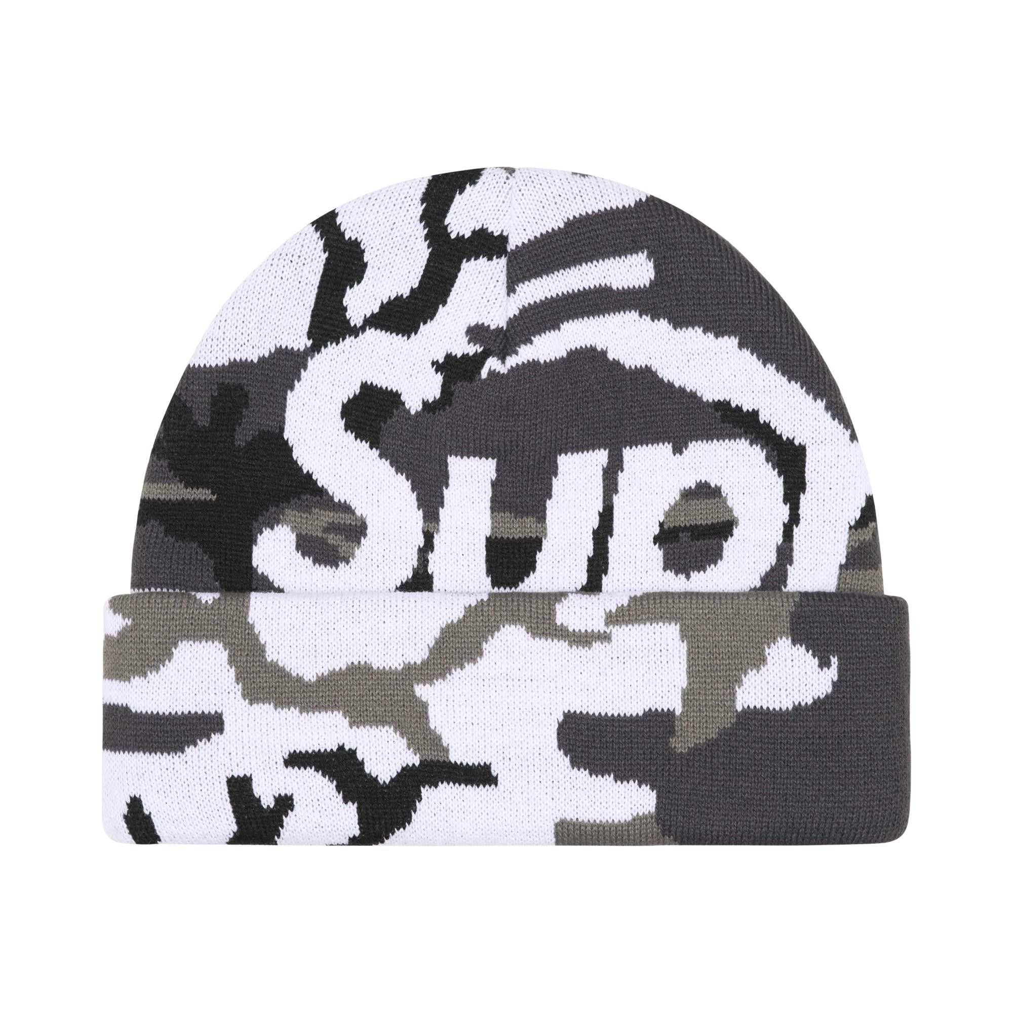 Buy Supreme Camo Big Logo Beanie 'Snow Camo' - FW25BN12 SNOW CAMO
